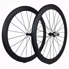 Road Bike Carbon Wheelset 50mm Depth 23mm Wide Clincher Tubular 20 24 Holes
