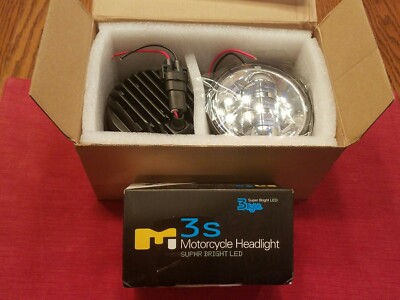Motorcycle 4-1/2'' 30W Cree LED Headlight Fog Spotlight Passing Lamp For Harley