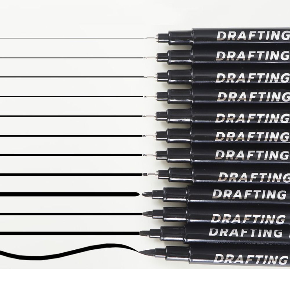 5.5Inch Fineliner ink Pens Black Inking Markers Anime Multiliner Pen
