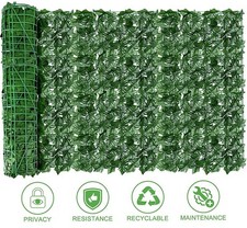 1m x 9m Ivy Hedge Extra Large Huge Giant Roll Fence Privacy Leaf Green Screen BN
