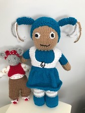 CBeebies momobot hand knitted and Miss Mouse New 