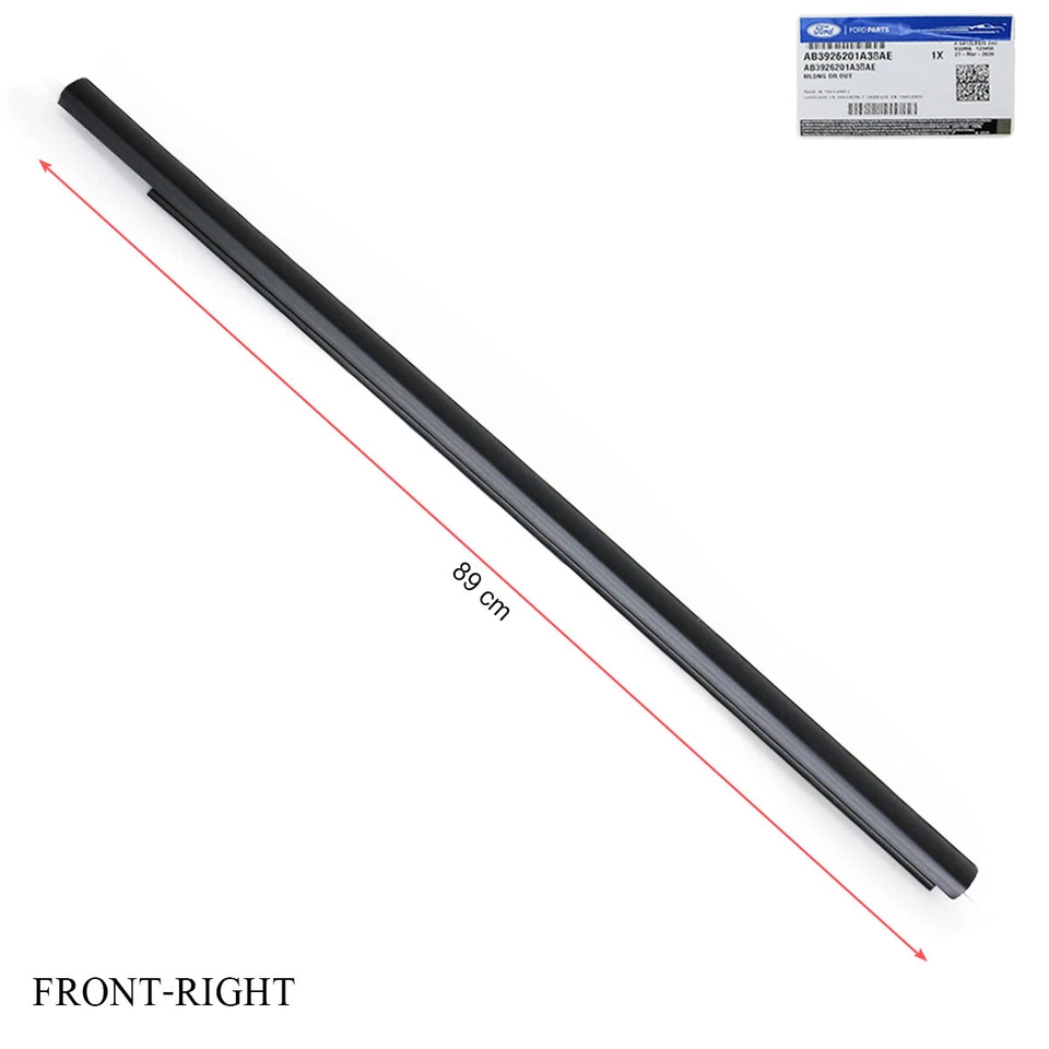 Front Rh Inner Weatherstrip Window Rubber Belt Fits Ford Ranger 4Dr 2012 2020 Foto 3 de 4