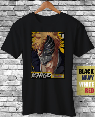 Ichigo Kurosaki Bleach Anime Manga Byakuya Kenpachi Funny Gift Unisex T-Shirt