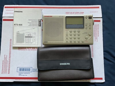 Sangean ATS-505 AM/FM MW/LW/SW Shortwave Stereo World Radio With Case ...