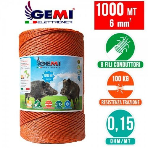 Electrified Electric Fence Wire Electric Fences 1000 MT 6mm2 Gems-