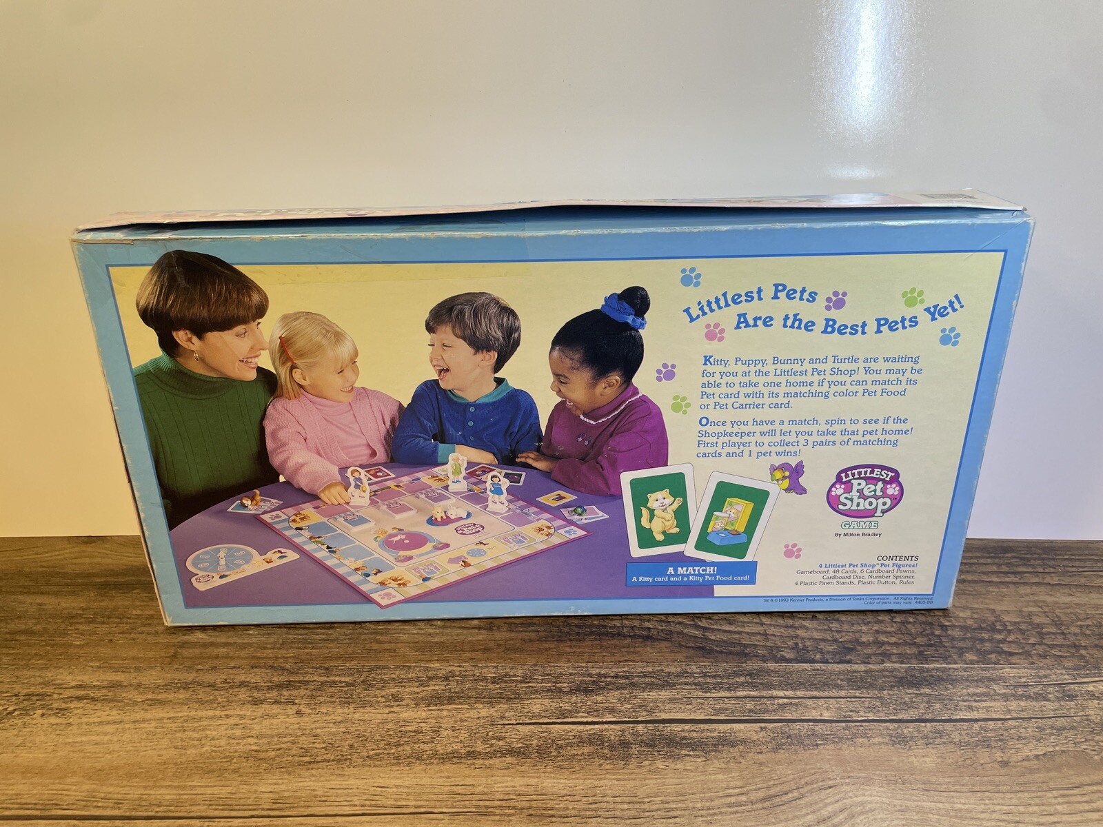 Vintage Littlest Pet Shop Board Game 1993 COMPLETE Milton Bradley KENNER figures