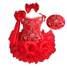 Jenniferwu Tulle Tutu Dress Princess Wedding Birthday Party Dresses for Girls