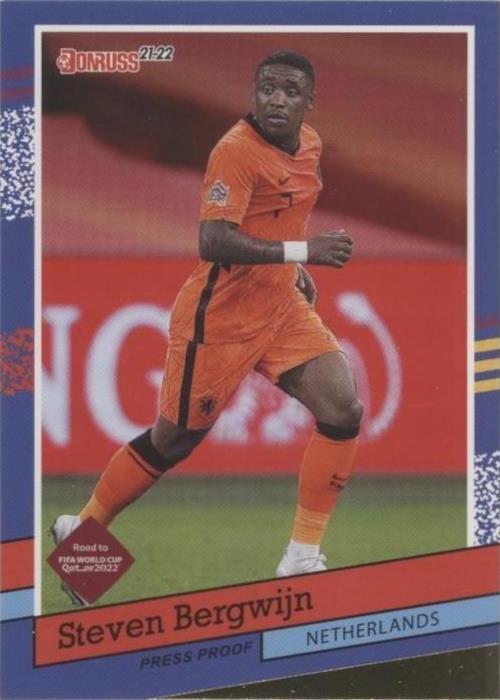 2021-22 Panini Donruss Road to Qatar Steven Bergwijn #4 - 1 of 1