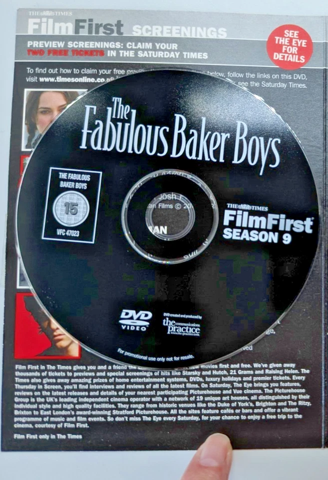 The Fabulous Baker Boys Times DVD Promo April 05 Jeff Bridges Michelle Pfeiffer - Image 4 of 4