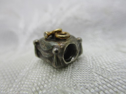 AUTHENTIC PANDORA ALE 925 STERLING 14K GOLD CUBIC ZIRCONIA WEDDING RINGS CHARM - Picture 4 of 5