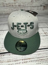 NWT New York Jets 2018 DRAFT New ERA 59FIFTY Size 8 1/8 Gray Fitted Hat NHL
