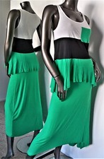 NWT-ERIC  LANI GREEN WHITE BLACK EMERALD CITY COLOR BLOCK TANK TOP M MSP 35