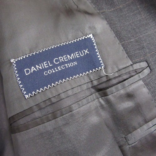 Daniel Cremieux Mens 2 Piece Suit 42R 34Wx28L Gray Ing Loro Piana - Picture 6 of 20