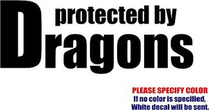 PROTECTED BY THE MAFIA Decal Sticker JDM Funny Vinyl Car Window Bumper Truck 7/"