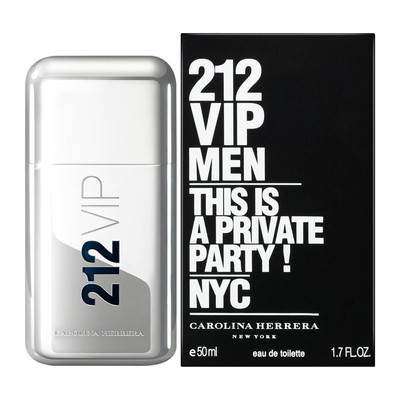 212 VIP MEN by Carolina Herrera 3.4 Oz / 100ml, 1.7 Oz / 50ml EDT