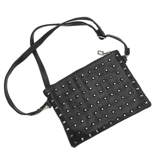 Cupcake Cult Susan Black Metal Cone Studded Handbag • Local Stock • Gothic - Picture 2 of 5