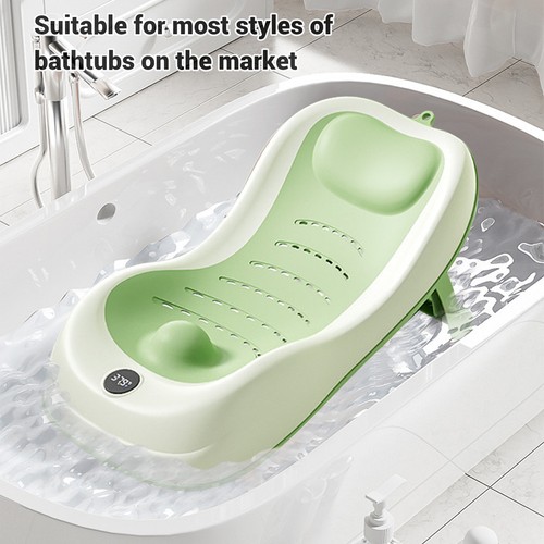 Baby Bath Support Bathtub With Thermometer Sink Baby Kids Bath Tub Support - Picture 2 of 21