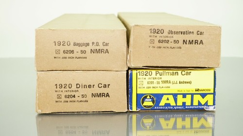 Lot of 4 AHM/Rivarossi NMRA Headquaters Express Passenger cars HO scale