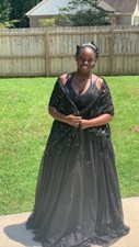 Long Black Formal/ Prom/ Ball Gown 