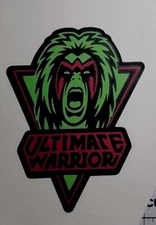Ultimate Warrior Custom Made Multi Color Layer Sticker, 4x5 Inch! 