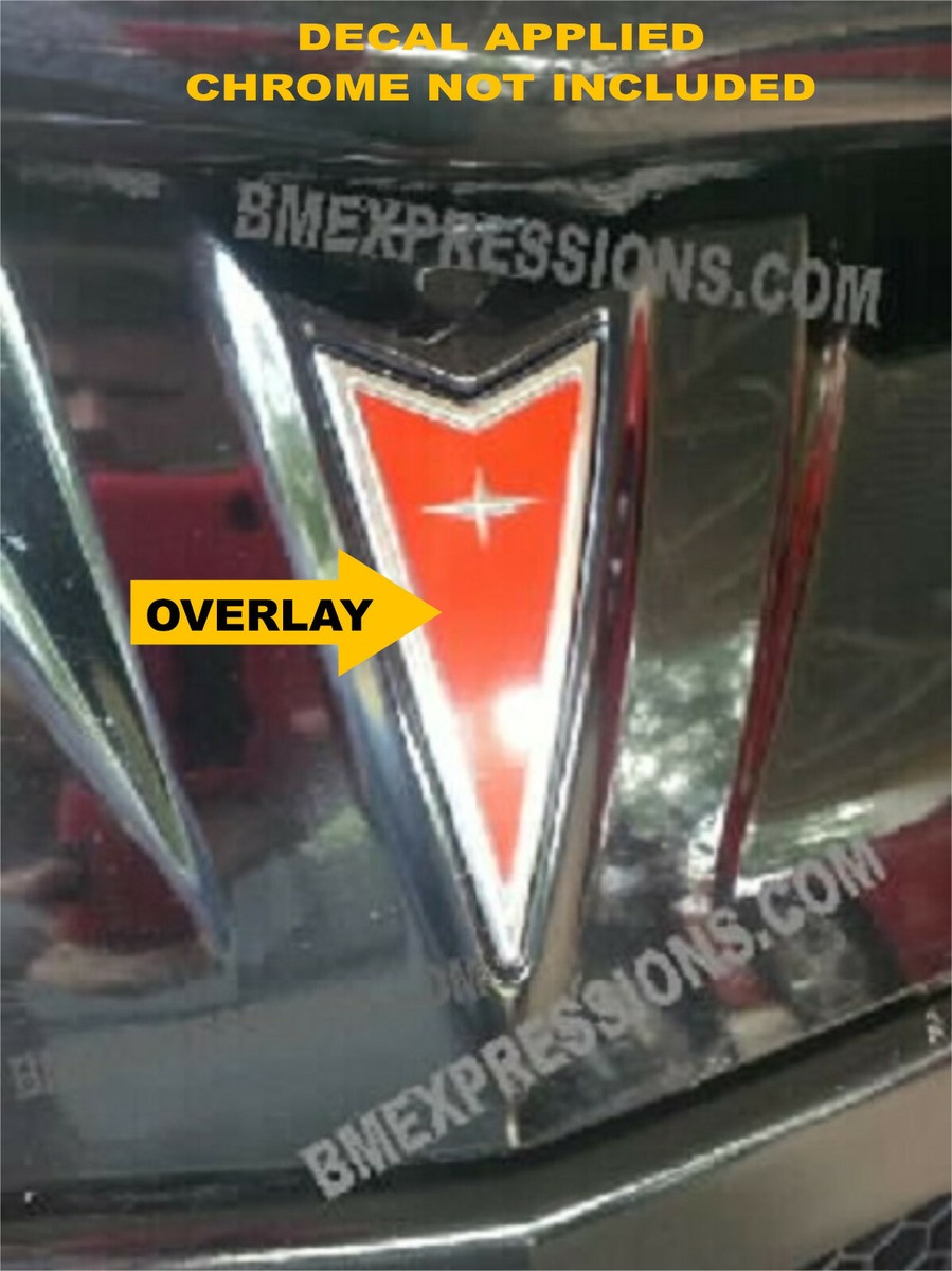 Pontiac Grand Am 99-05 Front Emblem Logo OVERLAY Vinyl Decal Pick 