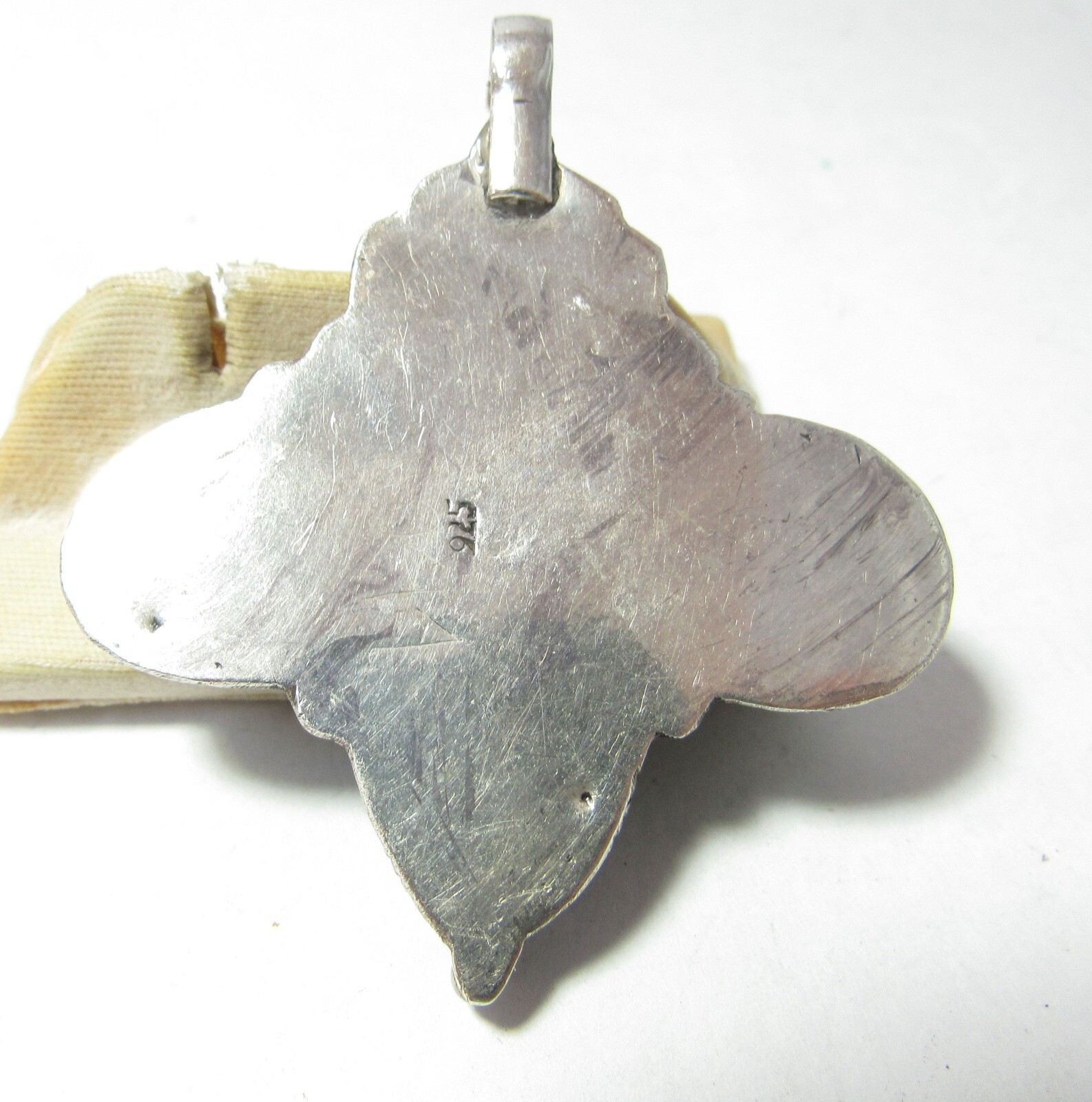 SOLID STERLING SILVER PENDANT W / SERPENT DESIGN … - image 3