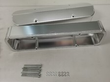 Aluminum Fabricated Tall Valve Covers 14 Billet Rail For Chevy Sbc 350 383 400 Aluminum Fabricated Tall Valve Covers 14 Billet Rail For Chevy Sbc 350 383 400