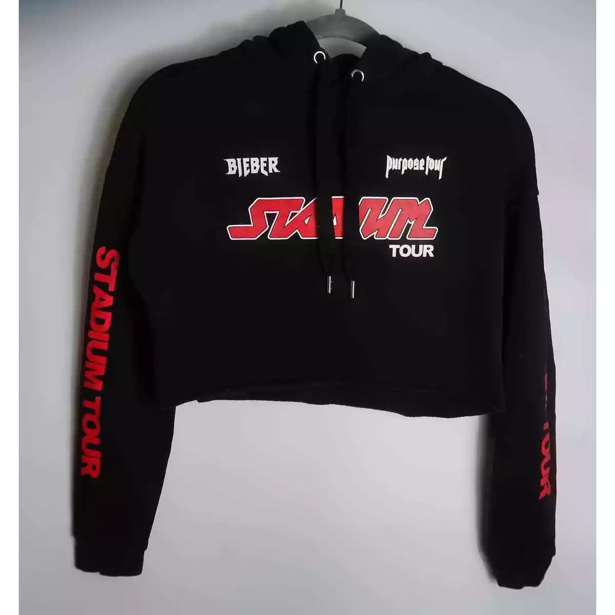 Justin bieber hotsell cropped hoodie