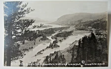 1915 era RPPC "View from Crown Point", Columbia River Highway, Oregon