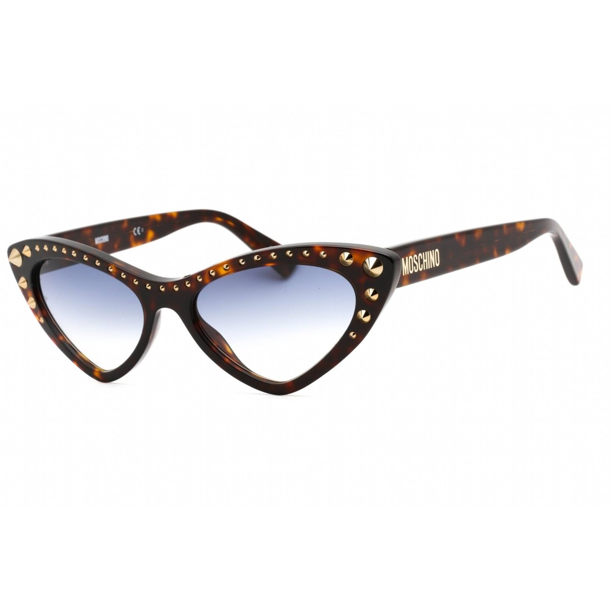 Moschino キャットアイフレムサンクラス ML532 04 Moschino Women's Sunglasses Cat Eye Frame Dark Blue Sf Lens