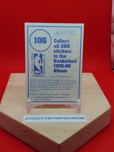 1995-96 Panini NBA Basketball Stickers - You Pick - Rookie - RC - SALE - BOGO - Picture 30 of 89