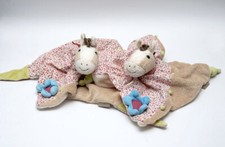 STERNTALER  2x Pony Paula rosa Blumen Pferd Schmusetuch groß