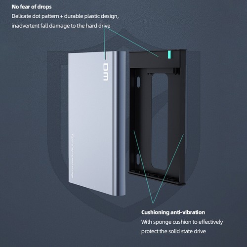 USB 3.0 To SATA 3 HDD Case for 2.5 Inch 7mm 9mm SSD SATA HDD - Afbeelding 2 van 12