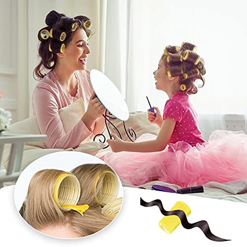 36 Pack Self Grip Hair Rollers Hair Curlers for Long Hair, Jumbo/Medium