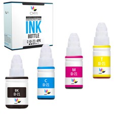 Compatible Ink Bottles for Canon GI-21 Lot Black Color Combo Fits PIXMA