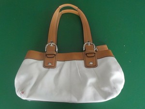 coach bolsas white leather