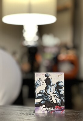 2022 Upper Deck Spider-Man Metal Universe Sketch Card Ai Apaec By Brian Soriano
