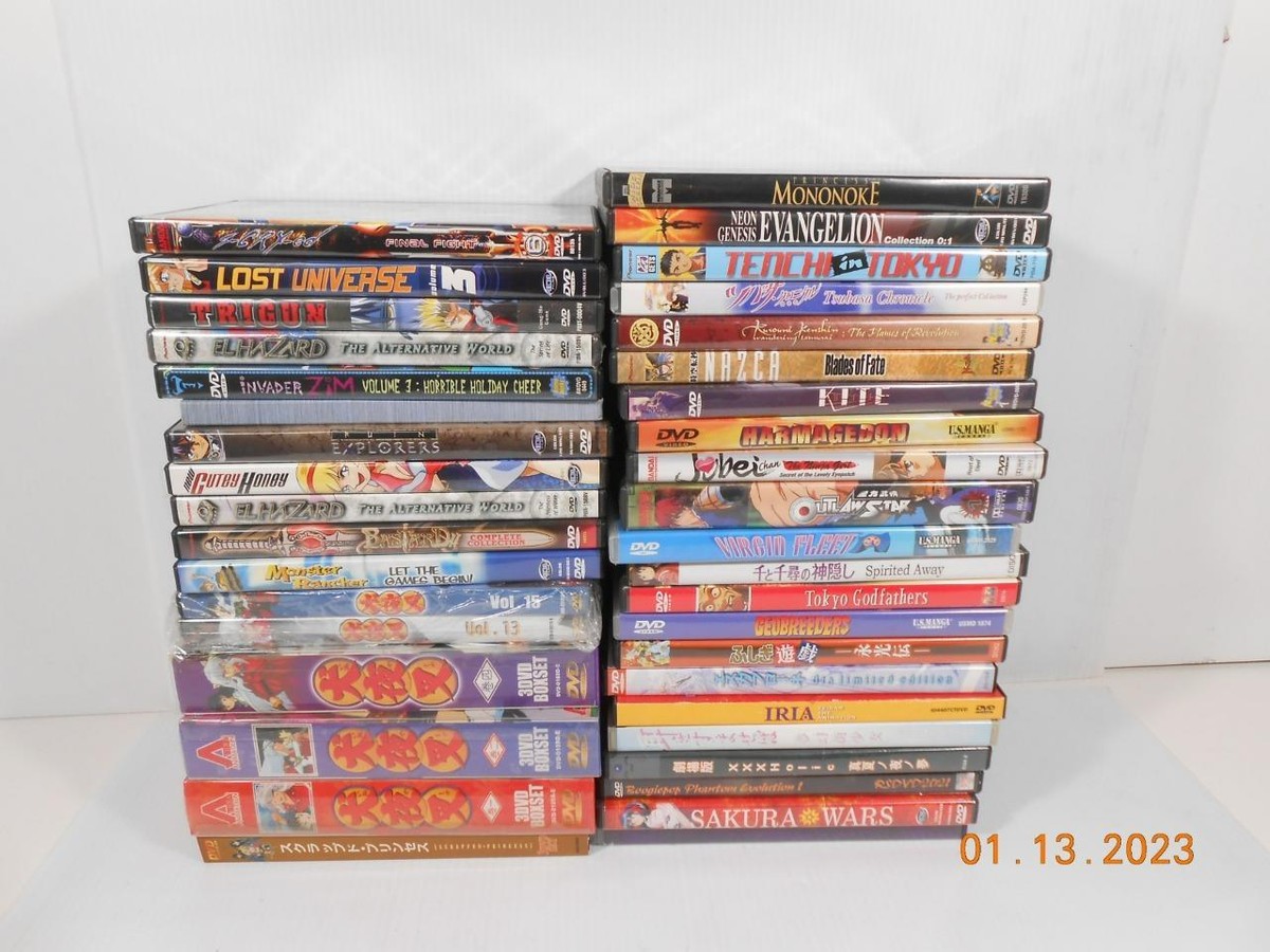 ASSORTED LOT OF 39 DVD'S JAPANESE ANIME | eBay