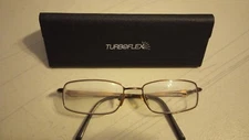 Turboflex Easy Twist Brown Eyeglasses Frames Size 55[]18 With Trifold 🧲 Case