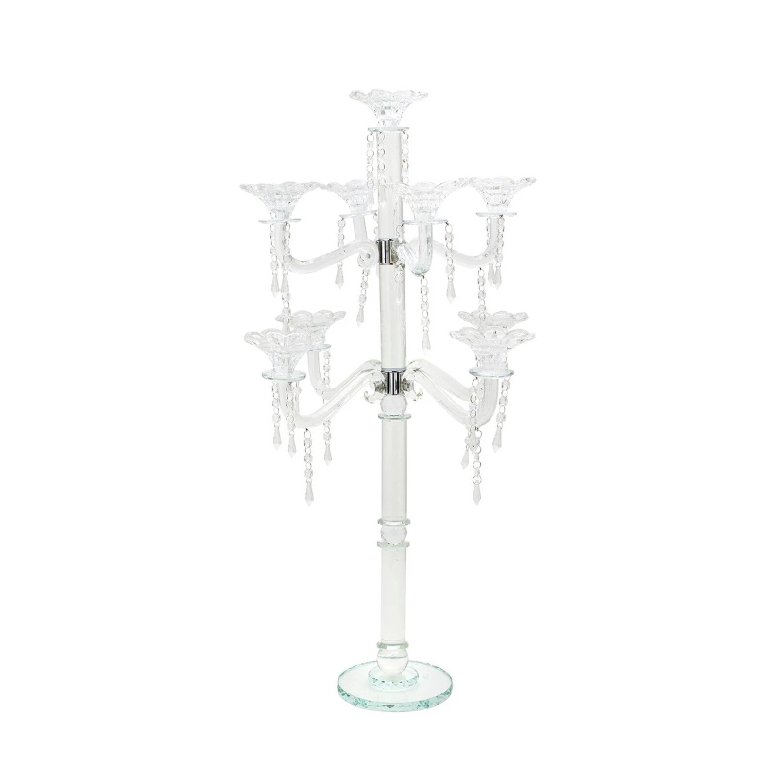 Candelabros Art Deco de Vidrio y accesorios