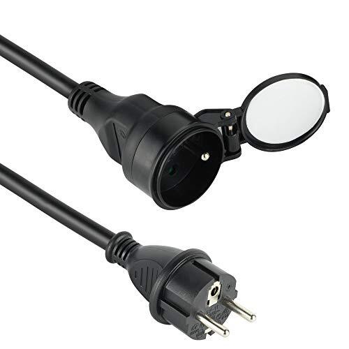 Electraline 20858018d Prolunga Industriale 25m H07RN-F 3G1.5 IP44 Nera