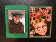 Swap Playing Card   A CHRISTMAS STORY   FIVE OF CLUBS