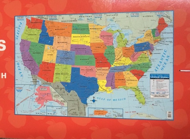 Large USA United States Map Poster Size Wall Decoration 40" x 28" | eBay