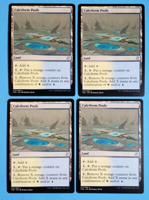 4x Calciform Pools Time Spiral Remastered Mtg Magic Card Colorless Land Mana 275