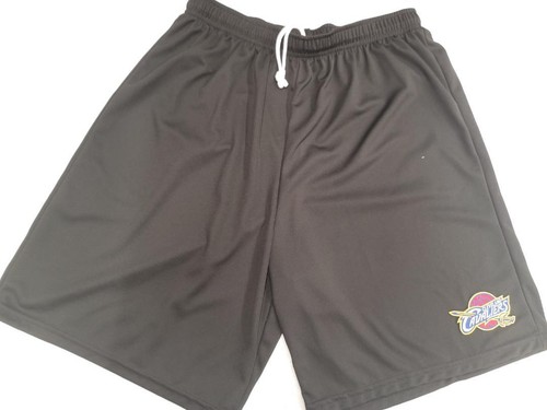 0725 NBA Team Apparel CLEVELAND CAVALIERS Polyester SHORTS Maroon Gold Black NEW - Picture 5 of 8