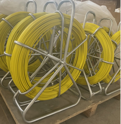 8MM 426FT Fish Tape Fiberglass Wire Cable Running Rod Duct Rodder Fishtape Pull