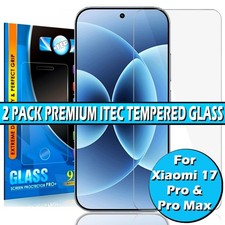 Screen Protector For Xiaomi 17, Pro, Pro Max, Ultra Gorilla Tempered Glass Cover