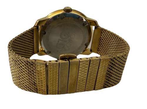 Movado Bold Men’s Gold Stainless Steel Mesh Bracelet 3600373 Watch - Picture 2 of 5