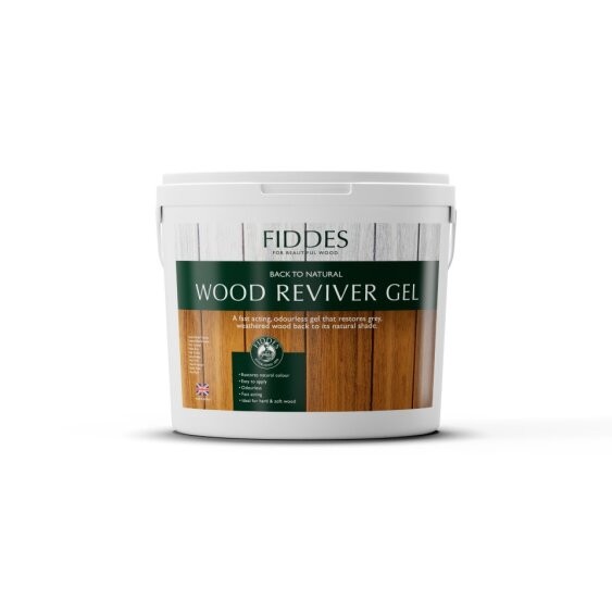 Fiddes Back to Natural Wood Reviver Gel - 2.5L - Restore Grey Weathered Wood - Image 2