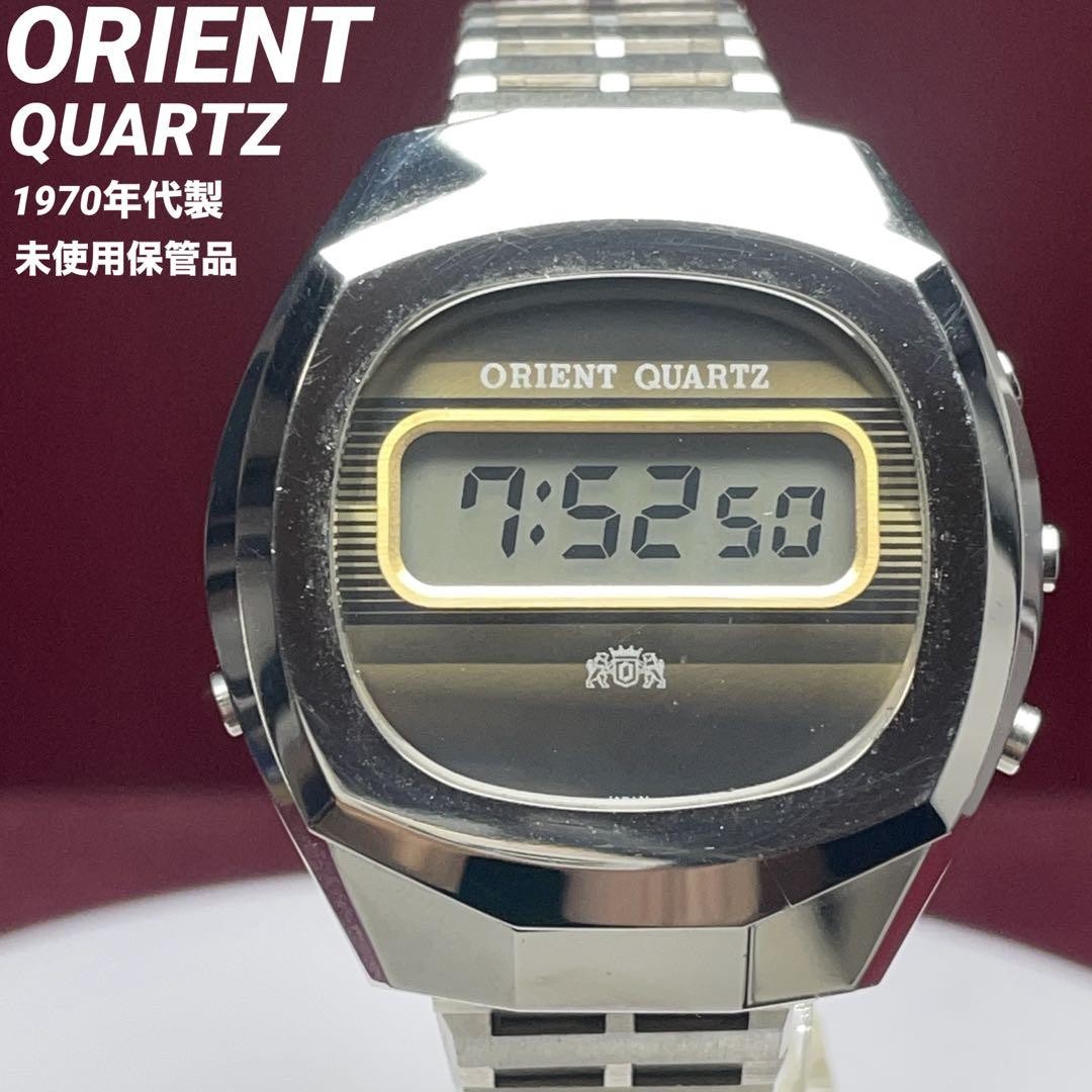 QUARTZ Rare Bracelet Watch Vintage ORIENT 1970s Original with Digital - vintagewatches.pk